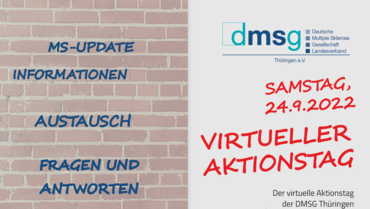 Flyercover zum virtuellen Aktionstag der DMSG Thüringen 2022